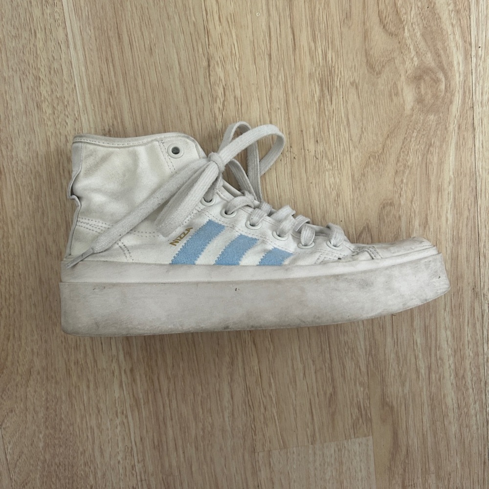 Adidas Women’s White High-Top Sneakers - Picture 2 of 6